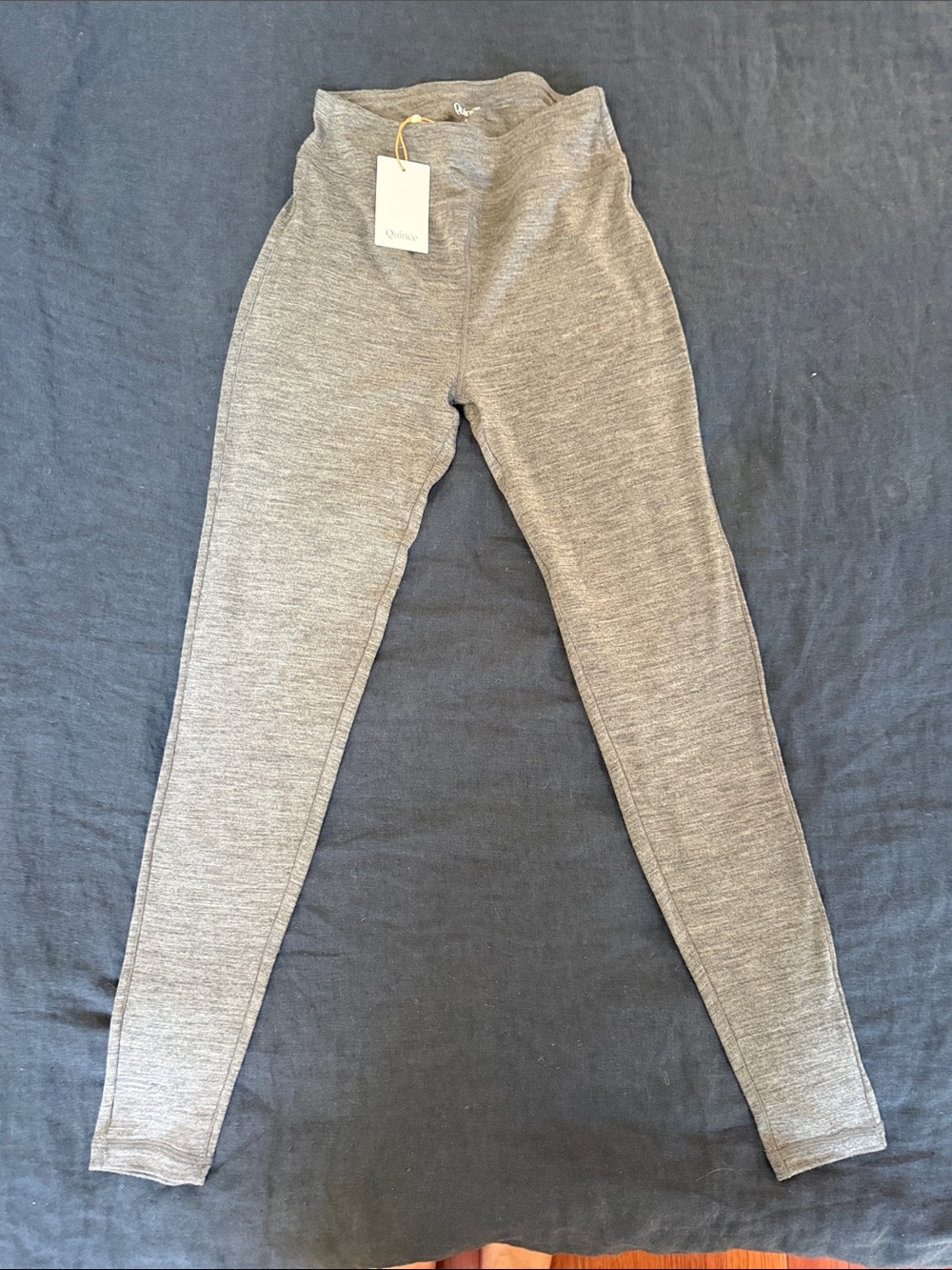 Quince grey 💯 merino wool Leggings Size Small NWT
